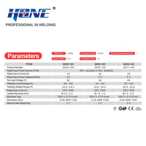 HONE MINI 120 S10 MMA <strong>Welding</strong> <strong>Machine</strong> with Hot-start/Arc-force/Anti-Stick MINI ARC Welder. - Product Image 3
