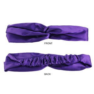 Serre-têtes en satin torsadés ajustables avec logo personnalisé pour femmes, accessoires capillaires en gros, bandeaux élastiques <span class=keywords><strong>soyeux</strong></span> - Product Image 3