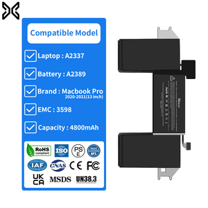 <span class=keywords><strong>Batterie</strong></span> <span class=keywords><strong>externe</strong></span> pour <span class=keywords><strong>MacBook</strong></span> <span class=keywords><strong>Pro</strong></span> 2020-2021 13 pouces A2337/A2389 4800mAh 11.4V <span class=keywords><strong>Batterie</strong></span> au lithium rechargeable en stock - Product Image 1