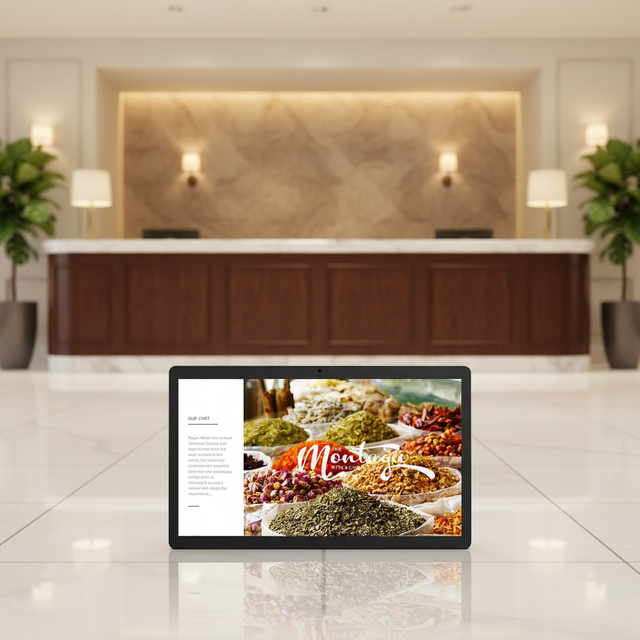 15.6 Inch Wall Mount Android Touch Screen CPURK3576 Digital Signage Indoor Advertising LCD Display With NFC POE