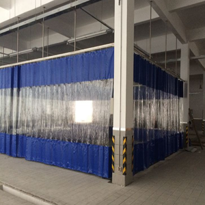 Tenda Impermeabile per Autolavaggio, Tenda Trasparente in PVC, Tende Industriali in <span class=keywords><strong>Plastica</strong></span> Trasparente - Product Image 1