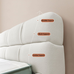 Camas de Tamaño Completo, Ropa de <span class=keywords><strong>Cama</strong></span> para Dormitorio, <span class=keywords><strong>Cama</strong></span> Matrimonial, <span class=keywords><strong>Cama</strong></span> de Hotel, <span class=keywords><strong>Cama</strong></span> Moderna de Tela Blanca, <span class=keywords><strong>Cama</strong></span> Doble King <span class=keywords><strong>Size</strong></span>, Muebles - Product Image 3