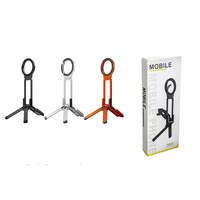 360 °   Support de téléphone magnétique rotatif, pliable et portable, support multifonctionnel pour personne paresseuse, mousqueton d'escalade