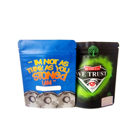 Sachets debout résistants aux enfants imprimés sur mesure 1g 3.5g 7g 14g 28g Sac de 3.5g en-cas anti-odeur pour bonbons alimentaires en mylar