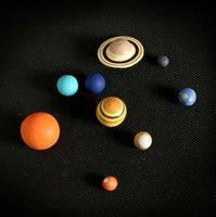 9 pièces Simulation du système solaire plastique système de planète cosmique modèle d'univers figurines matériel d'enseignement Science jouets éducatifs