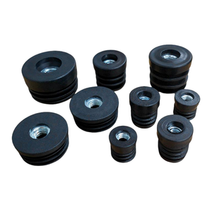 Factory Supply Threaded Tube Insert with Embedded Metal Nut Press Fit Round Pipe Plug for Furniture Leveling Foot, Made in China - Product Image 1