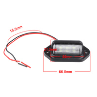 Nouvelles ampoules LED 12V/24V blanc vif pour feux latéraux et feux de plaque d'immatriculation arrière pour camions, remorques et véhicules automobiles (6 LED)