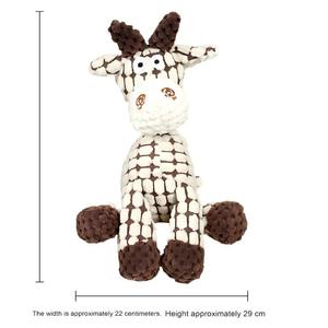 Molar Diş Temizleyici Sesli Peluş Köpek Oyuncağı Fabrikası  Küçük Köpekler İçin Sıkıntı Giderici Arkadaş Oyuncak İç Mekan Dayanıklı Evcil Hayvan Çiğneme Oyuncağı - Product Image 4