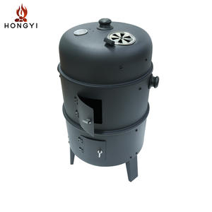 เตาปิ้งย่างสแตนเลส HONGYI น้ำหนัก 7 กก. เตาบาร์บีคิวถ่านสำหรับกิจกรรมกลางแจ้ง พร้อมฝาปิด สำหรับ 5 คนขึ้นไป ดีไซน์หลายชั้นลดควัน - Product Image 4