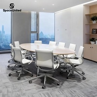 Chaise de bureau exécutive en cuir moderne SpaceUnited, chaise de salle de conférence, chaise de visiteur, chaise de bureau à dossier haut