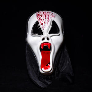 Venta al por mayor de fábrica Juguetes de Halloween Hombre Cara completa Prop Monografía Diablo Grito Mueca Muerte Máscara de terror - Product Image 2