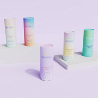 Contenant de déodorant recyclable 5G 15g 50g, stick de déodorant rond à visser, stick de lotion