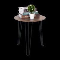 Table d'appoint ronde en fer métallique, style nordique moderne, pour canapé-lit, avec pieds hauts, fournisseur de mobilier