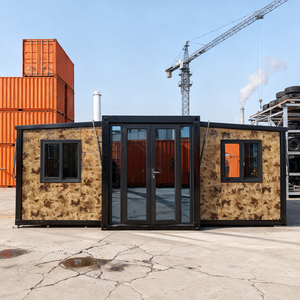 Nhà ở container mở rộng tiêu chuẩn Úc 20ft, biệt thự 2 phòng ngủ, nhà tiền chế bằng thép gỗ, bếp hiện đại, văn phòng, khách sạn - Product Image 3