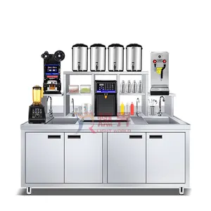 Set di attrezzature per tè al latte macchina per negozio di tè a bolle bancone da bar per tè