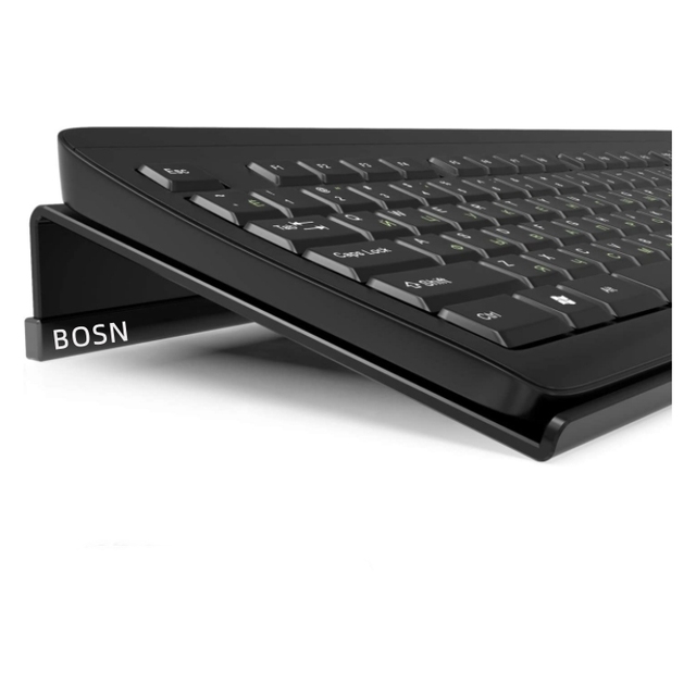 Computer Keyboard Stand Tilt Pc Keyboard Stand Riser for Easy Ergonomic Typing, Acrylic Keyboard Tray Holder for Office Desk