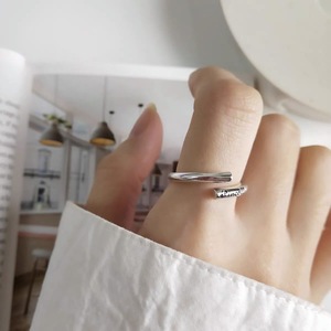 S925 Sterling <b>Silver</b> Letter Index Finger <b>Ring</b> For Women Simple Unique Fashion Jewelry Gift - Product Image 4