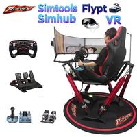 Plataforma de Movimiento para Simulador de Carreras Profesional, Simulador de Carreras de Autos 6Dof con Silla