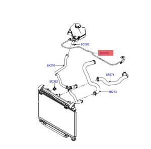 Tubo flessibile dell'acqua del serbatoio del liquido di raffreddamento del radiatore più lungo per FORD FIESTA <span class=keywords><strong>VI</strong></span> ECOSPORT B-MAX 2013-cncn118c012aa 1706845 - Product Image 6