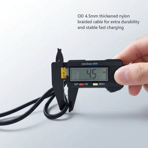 Cavo USB-<span class=keywords><strong>C</strong></span> a USB-<span class=keywords><strong>C</strong></span> da 240W PD3.1, Cavo in Nylon Intrecciato per Ricarica Rapida e Trasferimento Dati USB4 per Telefono, Laptop, Scanner di Codici a Barre 1m/2m - Product Image 5