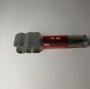 Pince à steak multifonctionnelle DFT45 en acier inoxydable de 12 pouces pour buffet de jambon et barbecue - Product Image 3