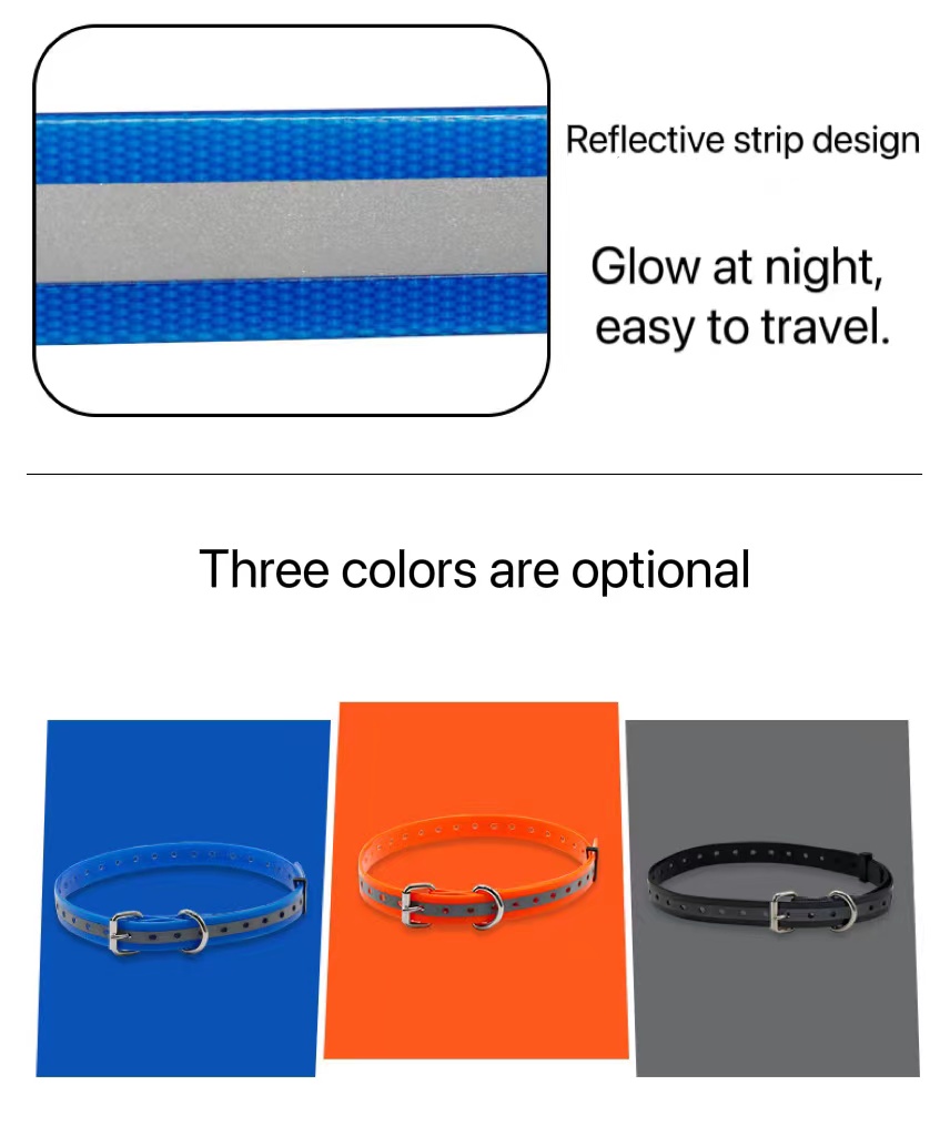 GPS Positioning Leather Pet Collar Leashes TPU Personalized