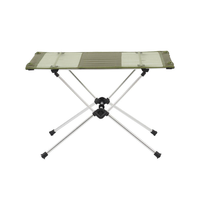 Table de camping tactique extensible portable de petite taille pour l'extérieur, table de cuisine pliable avec cadre en aluminium, moderne et réglable
