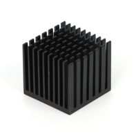 Disipador de Calor de Aluminio Negro de Alta Calidad OEM GLGNET para PC, 40x40mmx11mm/28x28x6MM, para CPU de Raspberry PI