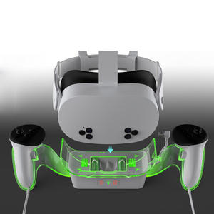 <span class=keywords><strong>Support</strong></span> de contrôleur de station d'accueil de charge avec 2 piles rechargeables pour <span class=keywords><strong>casque</strong></span> Meta Quest 3S / Quest 3 / Quest 2 VR - Product Image 5