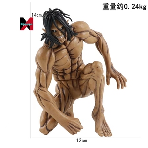 Popular japonés Attack on <span class=keywords><strong>Titan</strong></span> Eren PVC figura de juguete estatua Anime figura de acción para decoración de modelos - Product Image 6