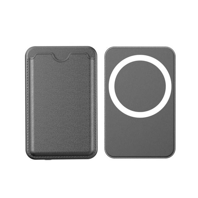 Card Holder Power Bank Magnetic and Wired Cash Holder 10000mah Outdoor Power Bank Wallet