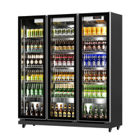 LED Yaourt Red Bull Magasin de bière et d'alcool Réfrigérateur pour affichage de boissons Compresseur Congélateur Réfrigérateur Climat frais