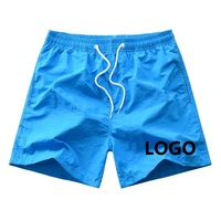 Short de bain d'été à taille élastique, coupe et couture personnalisées Short de bain Fitness Gym Sport Running 100% Polyester Beach Swim Shorts pour hommes