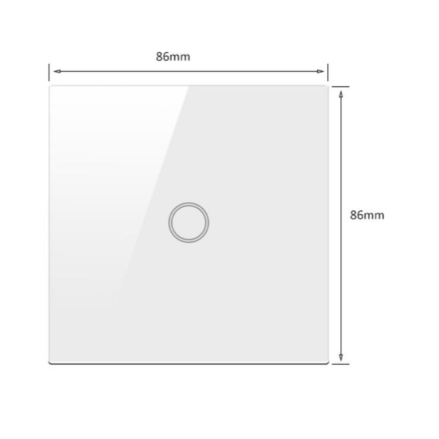 RF433 Wireless Switch No Battery Remote Control Wall Light Switch Self Powered No Wiring Needed Wall Panel Transmitter