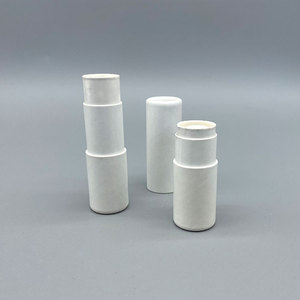 Lápiz labial de papel ecológico Oem, caja de tubo de papel cilíndrico para bálsamo labial, 100% - Product Image 4