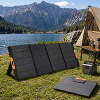 Panneau Solaire Pliable Portable 420W Étanche IP65 pour Connecteur Chargeur Haute Efficacité Station d'Énergie Camping Extérieur RV Réseau