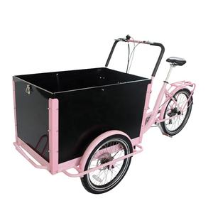 Triciclo de Carga con Pedales, Tres Ruedas, Largo Alcance, Bicicleta Holandesa Eléctrica <span class=keywords><strong>Enduro</strong></span>, Bicicleta Familiar de Carga de 3 Ruedas, Bakfiet - Product Image 3