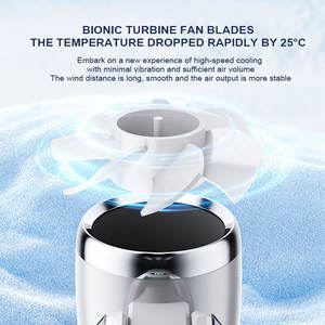 مروحة مكتب صغيرة محمولة قابلة لإعادة الشحن عبر USB مع وظيفة التبريد، مبرد هواء شخصي للاستخدام المنزلي والسفر والخارج - Product Image 6