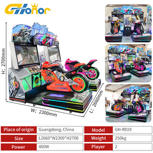 Machine de jeu de course de vélo d'arcade 5DXC machine de jeu de course de roue de voiture à pièces - Product Image 5