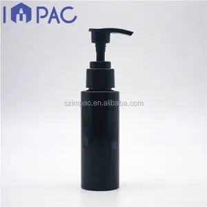 En plastique PET noir bébé cheveux shampoing bouteille emballage avec pompe 80ml