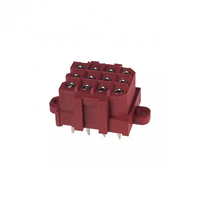 Metrimate 12 broches 5.0mm mâle femelle connecteur électrique rouge PA66 prise en-tête Nylon cuivre pour alimentation PCB TE AMP prise 207528-7