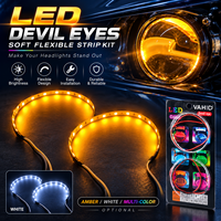 Module LED universel 7 couleurs à commutation multi-modes Effet Yeux de Démon 12V 24V avec puces OSRAM pour rétrofit de projecteur Bi-LED automobile