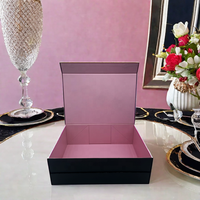 Boîte cadeau magnétique de luxe personnalisée pour produits floraux, matériaux recyclés, gaufrage, doublure en éponge, lamination mate, emballage
