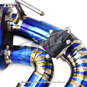Sistema de Escape Trasero de Titanio BOSKA para Chevrolet Corvette C8 Stingray Z51 E-Ray 6.2L LT2 2019-2025, Silenciador Valvetrónico - Product Image 4