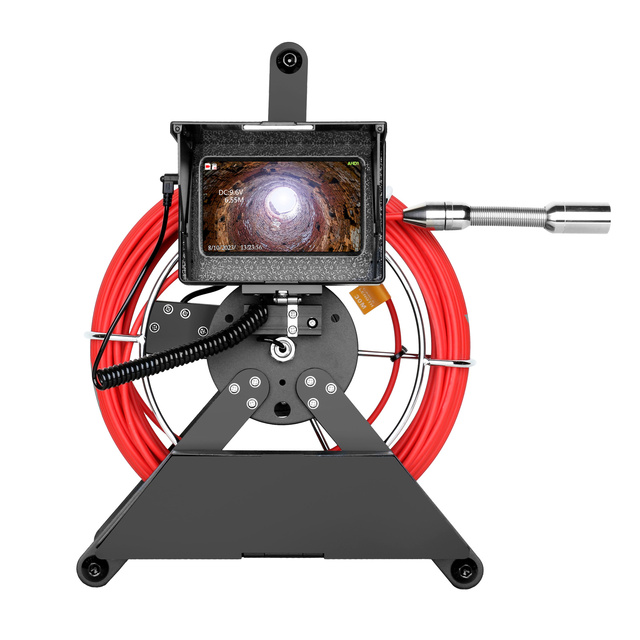 4.3 Inch IPS Color Monitor 4.8mm 30M Cable Ip68 Sewer Pipe Inspection Camera16GB TF Card DVR Sewer Drain Industrial Endoscope