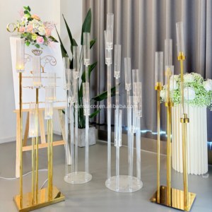 Portacandele Moderni in Acrilico Trasparente Personalizzati OLER, Supporti per Candele per Matrimoni, Feste, Decorazioni per la Casa, Accessori per Decorazioni da Tavolo - Product Image 5