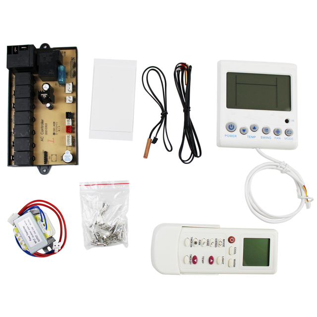 QD-U12A Universal Fixed Code A/C Control System ABS Material 10m Range Various Brands Remote Control Compatible (Inverter AC