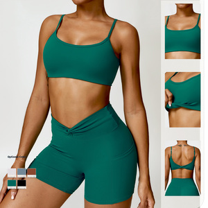 Giogo nuove donne alla moda Fitness Yoga indossare Leggings Flare reggiseno allenamento abbigliamento sportivo accartoccia testa Hip Lifting palestra set Fitness - Product Image 3