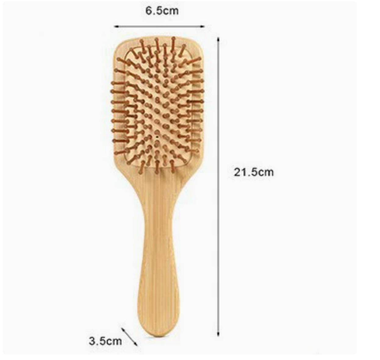 brosse carrée en bambou 24cm