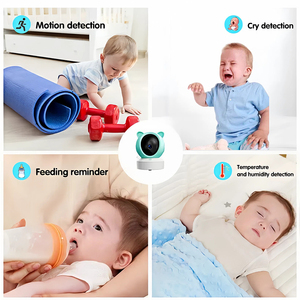 Moniteur Bébé 1080p 5 Pouces Double Mode avec <span class=keywords><strong>Audio</strong></span> Bidirectionnel, Vision Nocturne et <span class=keywords><strong>Lecteur</strong></span> de Musique Multifonctionnel pour Bébé et Soignant - Product Image 6